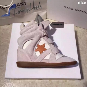 Isabel Marant gray and white suede with star